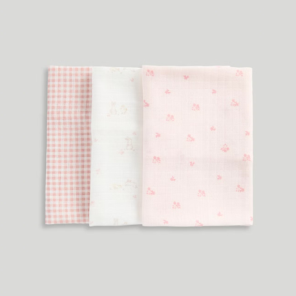 3 Pack Mothercare Muslin Cloths